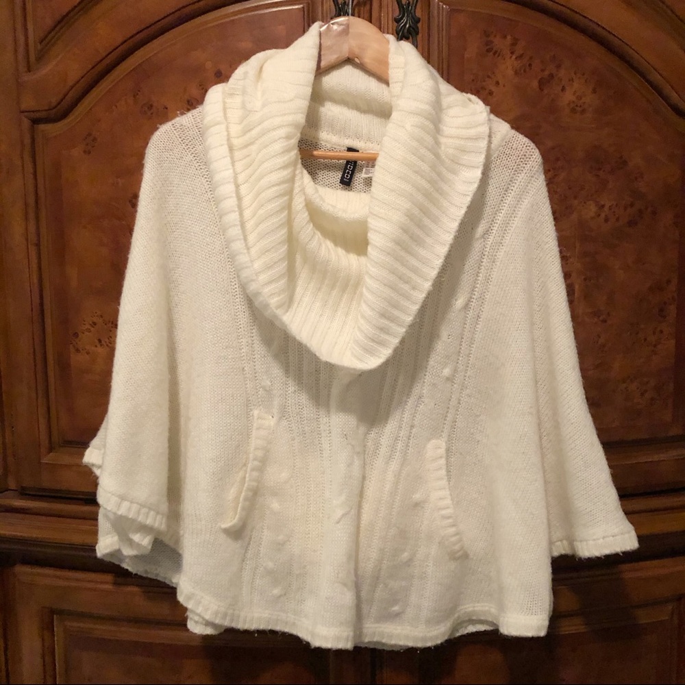 Cream Divided (H&M) Poncho Sweater